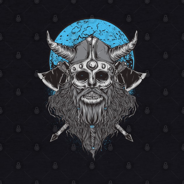 Viking Berserker Skull by Beltschazar